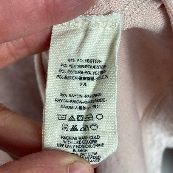 Free People Crushed Velvet Pink Milan Layering Top Sweatshirt Size XS Velour - Picture 9 of 10